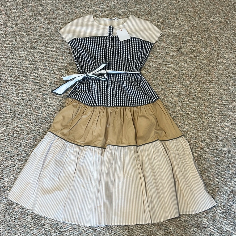 Love Binetti Checkered/ Striped Dress